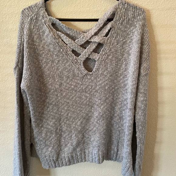 Roxy Gray Sweater Size L NWT - Picture 2 of 4